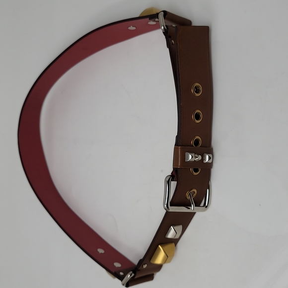 Prada Studded Leather Belt 34 - Picture 14 of 16
